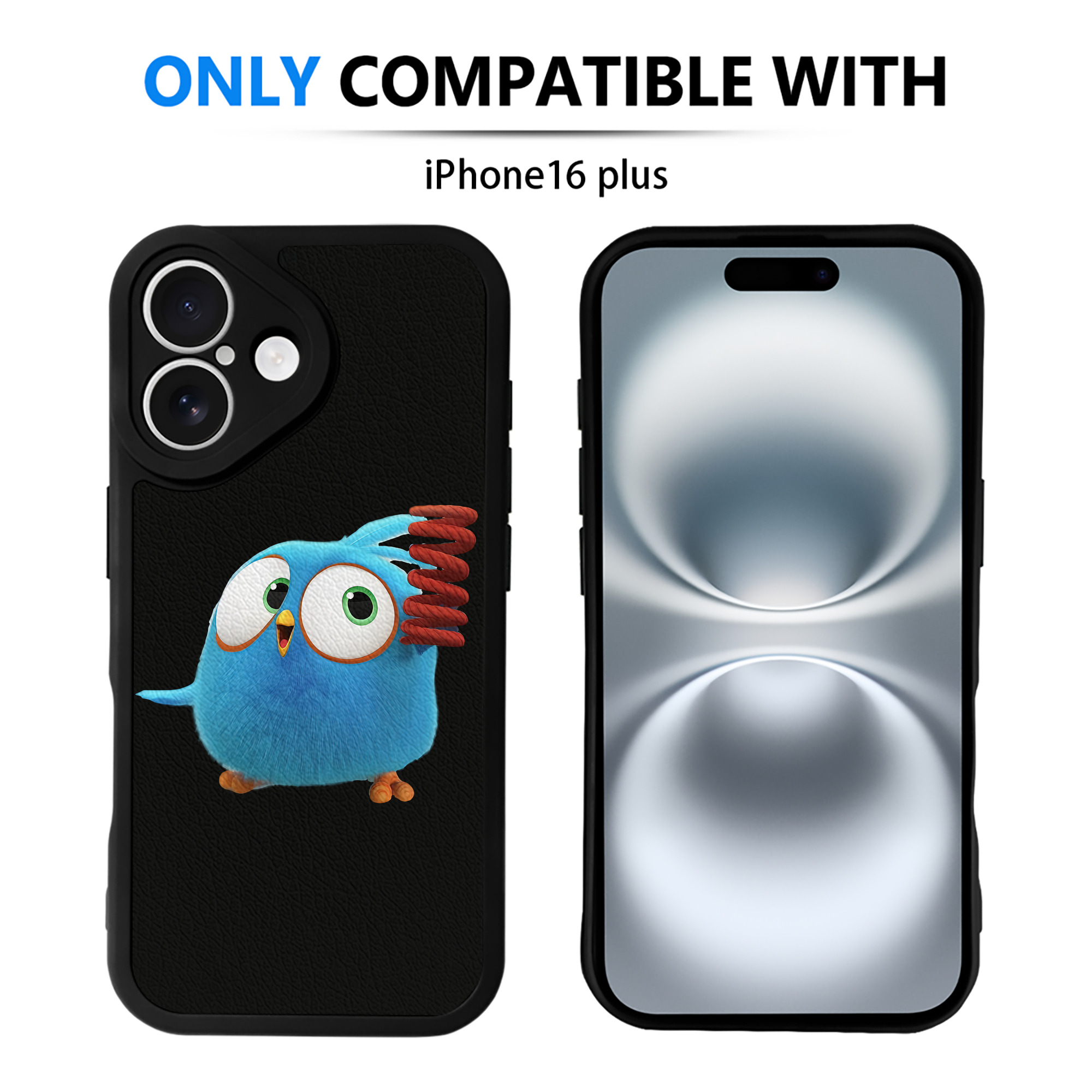 Angry Birds アングリーバード 【iPhone 16シリーズ対応】シリコンスマホケース（レザー調） 材質：シリコン
